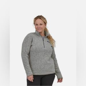 Patagonia Gray Quarter-Zip Women's Sweatshirt